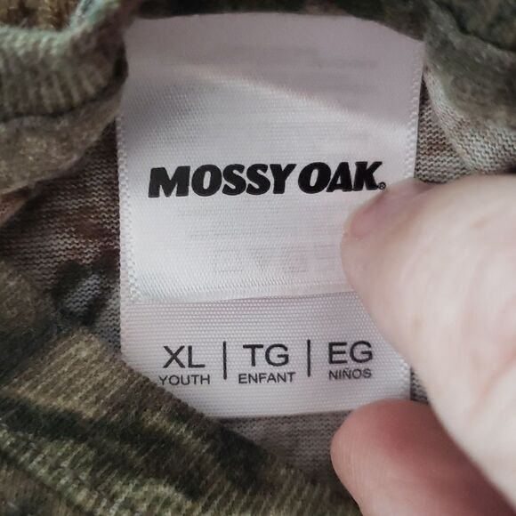 EUC Mossy Oak Break-up Infinity Camo Camouflage T-Shirt Youth Sz XL - Picture 3 of 4